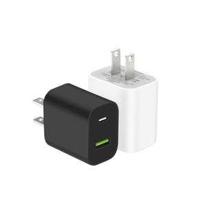 lot 19241 image: 2 Pack USB C Charger Block, Dual Port Type C Wall Charger Fast Charging 20W Power Adapter Cube for iPhone 1414 Pro14 Pro Max14 Plus131211, XSXRX, iPad, Samsung, More - Retail $8