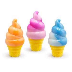 lot 19247 image: 3 Pack Ice Cream Cone Stress Fidget Toy - Nice Cream Cone - Soft Pop Slow Rising Squeeze Toys - Retail $15
