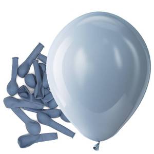 lot 19257 image: Bezente Dusty Blue Latex Party Balloons - 150 Pack 5 Inch Matte Small Haze Blue Helium Balloons for Birthday Bridal Shower Wedding Gender Reveal Engagement Graduation Party - Retail $7