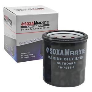 lot 19276 image: SOXAMarine 5GH1344070 Maintenance Oil Filter for Yamaha for Honda and for Tohatsu for Nissan 9.9 15 20 25 30 40 50 60 75 80 90 100 115 HP Outboard Engine 15400-PFB-007 3R0-07615-0 18-7911-1 - Retail $15