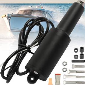 lot 19281 image: 15057-001 Trim Tab Actuator for 2009 to Present Air Boat, with 5-16 Mount Hardware & 6ft Cable, 2-14 Stroke 12V, Replacement for 101XDS Short Actuator, Replace for Lenco Marine Actuators 101XD-4 - Retail $140