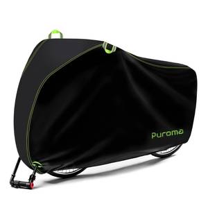 lot 19283 image: Puroma Bike Cover for 123 Bikes, 210D Waterproof Outdoor Storage Bicycle Covers Rain Sun UV Dust Wind Proof with Lock Hole for Mountain Road Electric Bike - Retail $10