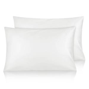 lot 19284 image: Cotton Toddler Pillowcase 14x20 Envelope Long-Staple Cotton, Ultra Soft Breathable Durable, Travel Pillow Cover 2 Pack by Fittia - Retail $14
