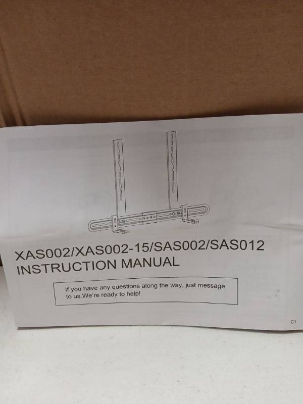 lot 25279 image: Sonorous TV Soundbar Mount XAS002 Series Wall Bracket - Retail $25