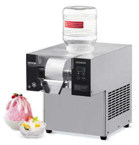 VEVOR Commercial Snowflake Ice Machine, 176.4LBS/24H Snowflake Ice Maker, Stainless Steel Ice Shaver Machine, Electric Snow Cone Maker, Air Cooling System for Rapid Heat Dissipation, for Bakery, Cafe - Retail: $399