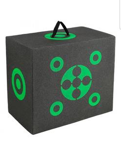 lot 21164 image: VEVOR Archery Target, 16x18 All-side Shotting Archery Arrow Target, Outdoor Portable Archery Target with Carry Handle, Easy Arrow Removal, Great Visibility, Lightweight, Easy to Transport, Black - Retail $52