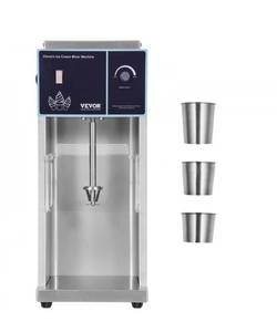 lot 21187 image: VEVOR Ice Cream Blender, 400W High-Speed Ice Cream Maker Mixer Stir Machine 4200RPM, Stepless Speed Adjustment, 304 Stainless Steel Ice Cream Shaker, 3 Hand Cups, Make Various Flavors of Ice Cream - Retail $240