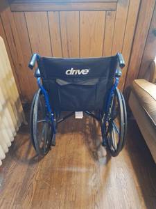 lot 48 image: Drive Medical Wheelchair Blue