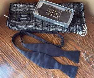 lot 82 image: Gentlemans Evening Wear Accessories Including Christian Dior Scarf and Cumberbun