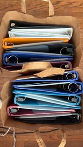 lot 92 image: Assorted Size and Finish Heavy Duty Binders