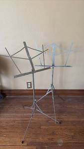 lot 153 image: Folding Chrome Sheet Music Stands
