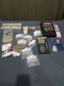 lot 2413 image: Beauty Cosmetics Lot Hair Combs Eyelashes Brushes Eyebrow Gel Makeup Accessories