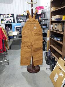 lot 2431 image: Carhartt Bib Overalls R41-BRN 40 x 28