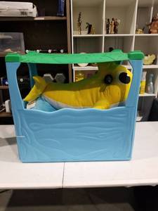 lot 2573 image: Dynacraft Baby Shark Plush Ride-on