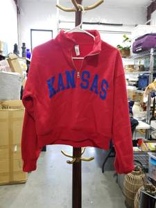 lot 2581 image: ZooLatz Kansas Cropped Half-Zip Pullover Size M