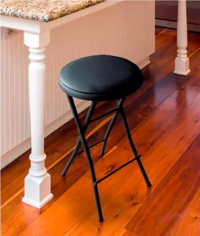lot 19338 image: Peakform Vinyl Padded Folding Stool - Retail $20
