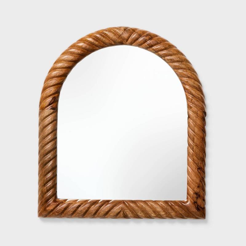lot 20316 image: 14x16 Textured Wood Mirror - Threshold�� designed with Studio McGee - Retail $50