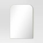 24\" x 36\" Infinity Mantle Mirror Brass - Thresholdâ¢: Rust-Resistant, Wall Mount, Modern Decor - Retail: $130