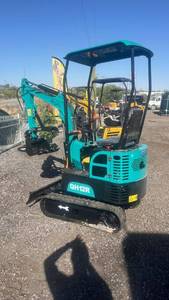 lot 310 image: QH12R Mini Excavator with Enclosed Cab