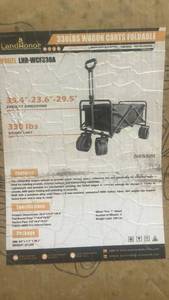 lot 780 image: LandHonor 330 lbs Foldable Wagon Cart LHR-WCF330A