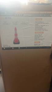 lot 781 image: Landhonor 29 Traffic Cone LHR-TC29 RedWhite Reflective 14x14  10pc