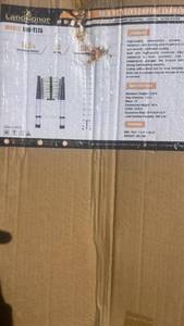 lot 791 image: Landhonor 12.5 ft Telescoping Ladder LHR-T113 13 Steps 330 Lbs