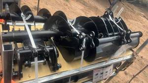 lot 507 image: Mini Excavator Attachment Set 8-Piece Quick Hitch 25mm Pin