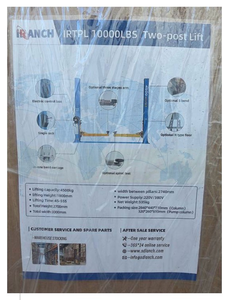 lot 446 image: SDLANCCH VRTPL 10000LBS Two-Post Lift 4500kg Capacity