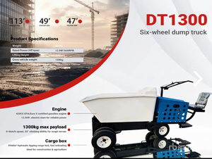 lot 493 image: DT1300 Six-Wheel Dump Truck 1300kg Gross Vehicle Weight