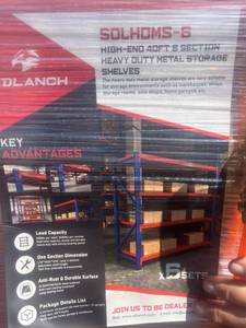 lot 357 image: HDMS6 Heavy-Duty 6-Section Metal Industrial Storage Unit 40 ft