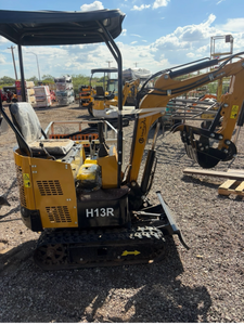 lot 315 image: H13R Mini Excavator with Canopy and Articulating Arm