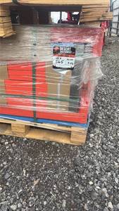 lot 565 image: Pallet Racking Beams and Uprights Lot orange Blue 40ft