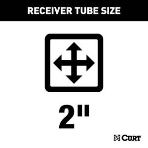 CURT 13200 Class 3 Trailer Hitch, 2-Inch Receiver, Compatible with Select Toyota Highlander ( HAS BAG OF BOLTS TAPED TO IT) - Retail: $226