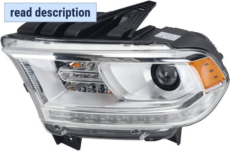 lot 171380 image: Retails for $254 KARPAL Headlight Assembly Compatible with 2016-2018 Dodge Durango HID Headlamp Driver Left Side Replacement CH2502298