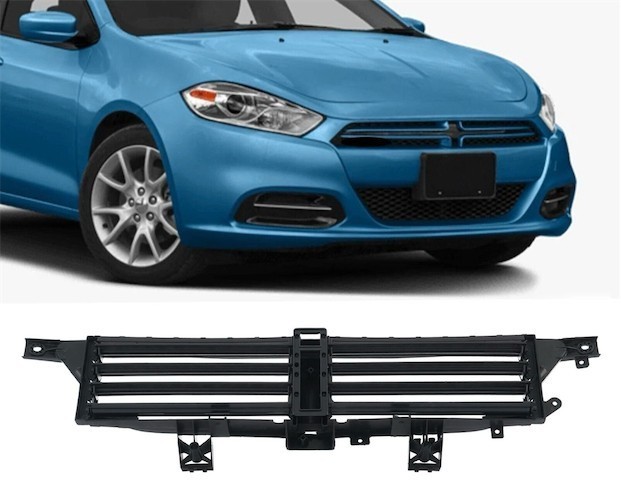 lot 371325 image: Fits Dodge Dart 2013-2016 Front Radiator Active Grille Shutter New Without Motor