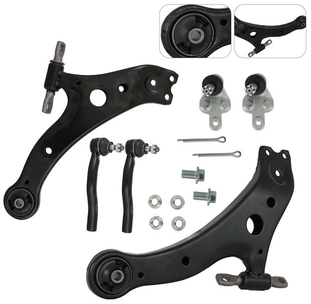 lot 371327 image: Karpal 6x Front Lower Control Arm Ball Joint Tie Rod For 2007-2011 Toyota Camry
