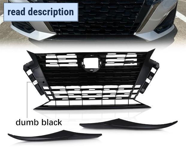 lot 371338 image: Retails for $121 For 2023-2024 Nissan Altima SR Front Bumper Grille WBlack Molding Trim