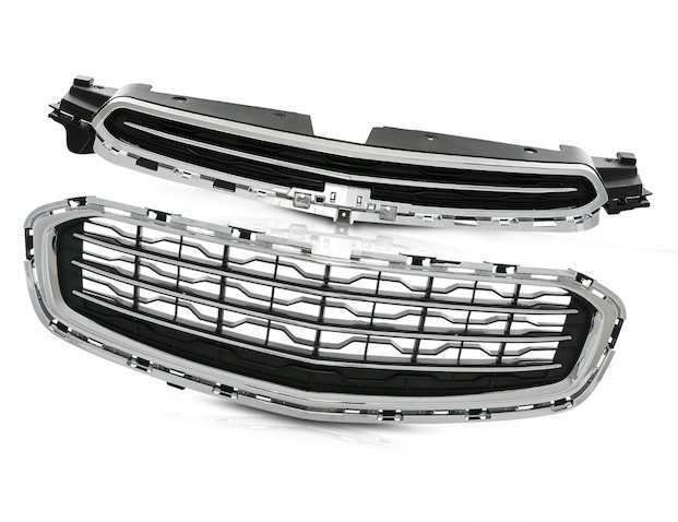 lot 371353 image: Front Upper&Lower Grille Chrome Kit Fit For 2015 Chevrolet Cruze 2016 Limited