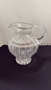 lot 1017 image: Crystal pitcher