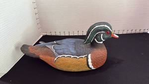 lot 1037 image: Wood duck decoy