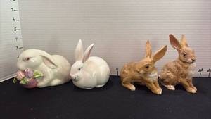 lot 1070 image: Decorative Bunnies