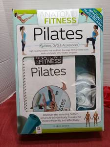 lot 1216 image: Anatomy of Fitness Pilates Book DVD & Accessories Kit