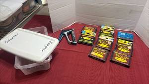lot 1240 image: Staple Gun, Staples, and Sterilite Tub