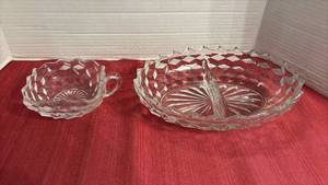 lot 2016 image: American Fostoria Serving Pieces