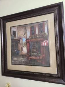 lot 2032 image: Framed wall decor, 30x30