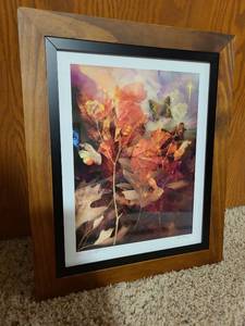 lot 2033 image: Framed wall decor, 17.5x14.5