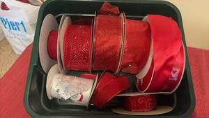 lot 2124 image: Large Rolls of Red Ribbon