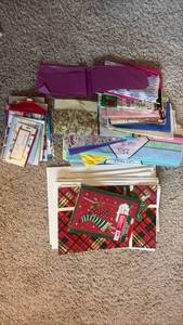 lot 2131 image: Gift Boxes, Tissue Paper, and Greeting Cards