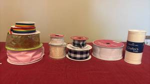 lot 2132 image: Large Rolls of Ribbons