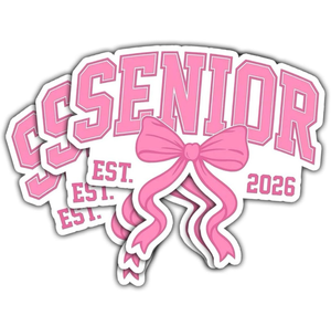lot 63268 image: 3Pcs-3 Senior 2026 Sticker Pack Cute Girly & Boy High School Sticker for Student 2026 Senior Stickers Graduation Class of 2026 Gift College Student Decoration for Laptop Bottle Tablet Case (S6) - Retail $0